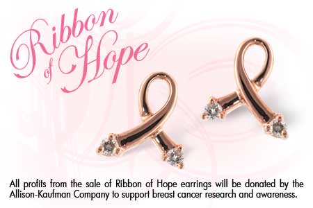 H036-45230: PINK GOLD EARRINGS .07 TW