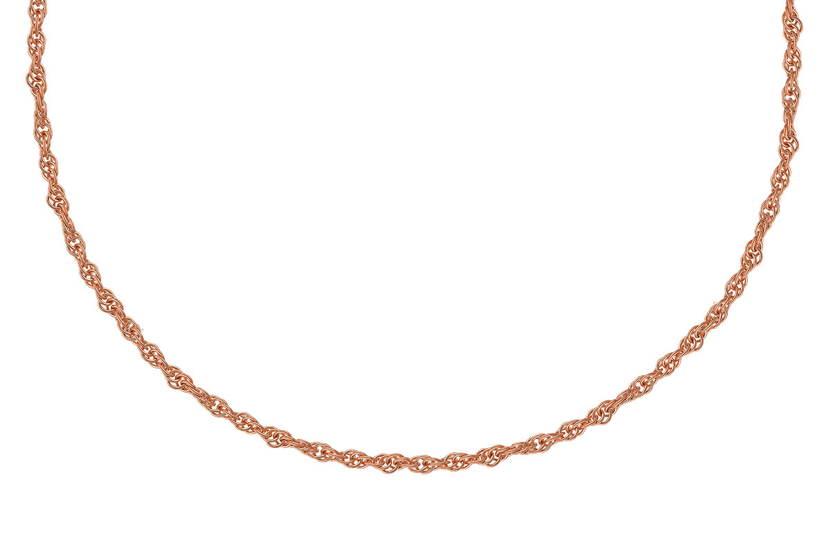H310-06175: ROPE CHAIN (8IN, 1.5MM, 14KT, LOBSTER CLASP)