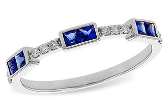 A310-95267: LDS WED RG .36 SAPPHIRE .43 TGW