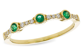 C310-94312: LDS WED RG .11 EMERALD .20 TGW
