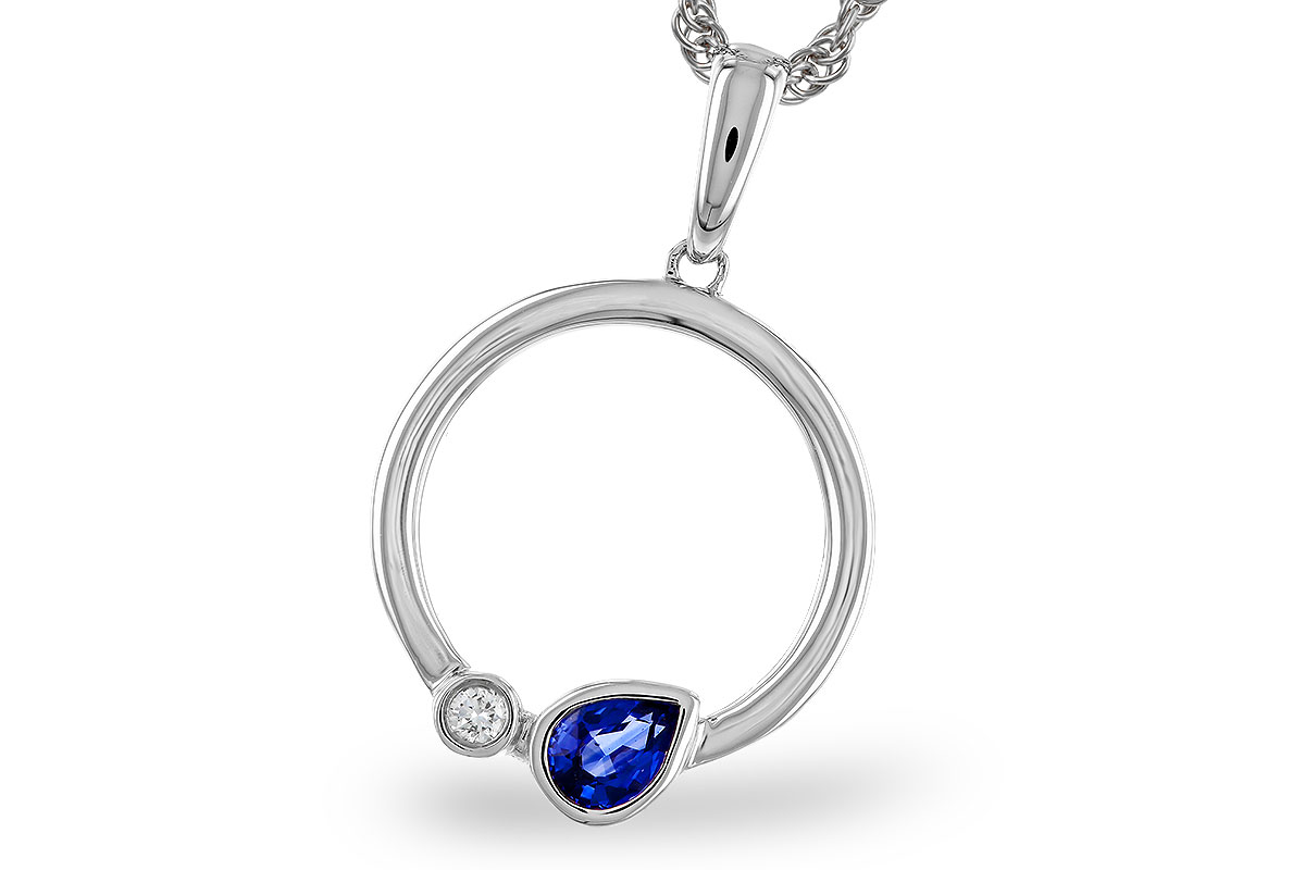 H310-93439: NECKLACE .26 SAPPHIRE .28 TGW