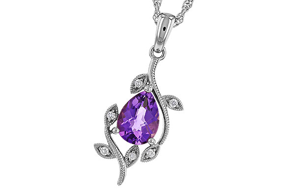 M310-94320: NECKLACE .88 AMETHYST .93 TGW (8x6MM AMY)